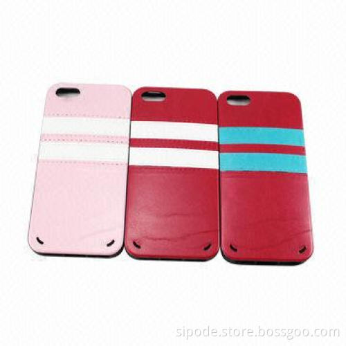 Colorful PU leather case for iPhone 5/5S
